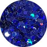 Cobalt Holographic Hex Confetti Glitter