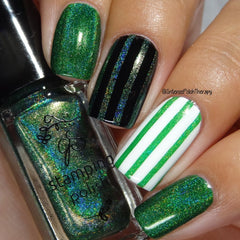 Holo Green Stamping Polish #H01