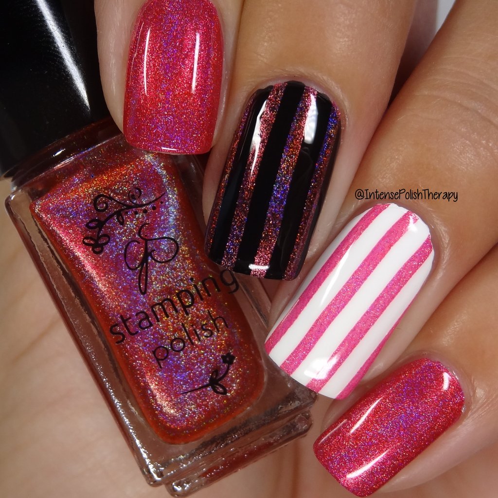 Holo Pink Stamping Polish #H04 Main image