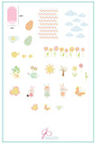Hop Into Spring (CjSH-16) - Clear Jelly Stamping Plate