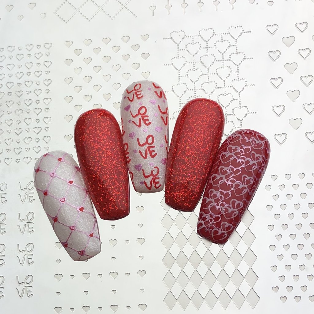Wallpaper - LOVE! (CjSV-21) -  Clear Jelly Stamping Plate