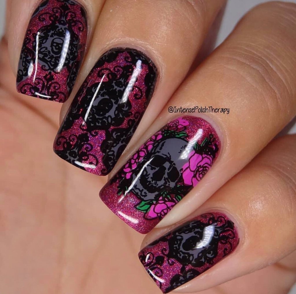 Romantic Rebel (CjS LC-31) - Clear Jelly Stamping Plate