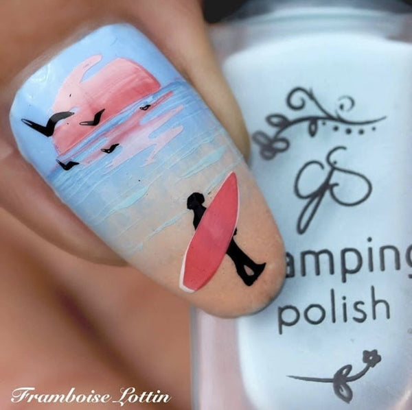 Surf's Up! - California (CjS-129) - Clear Jelly Stamping Plate