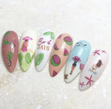 Summer Never Ends (CjS-165) - Clear Jelly Stamping Plate