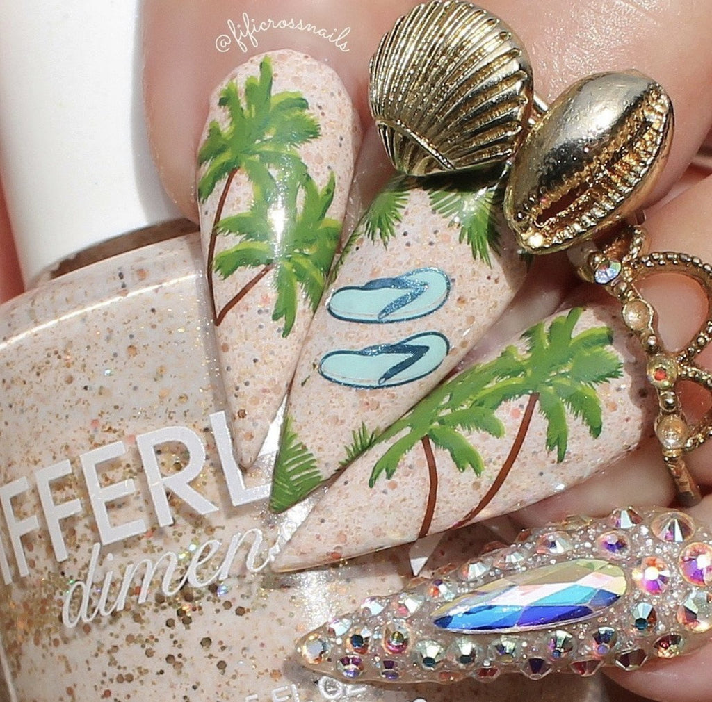 Summer (CjS-160)  - Clear Jelly Stamping Plate
