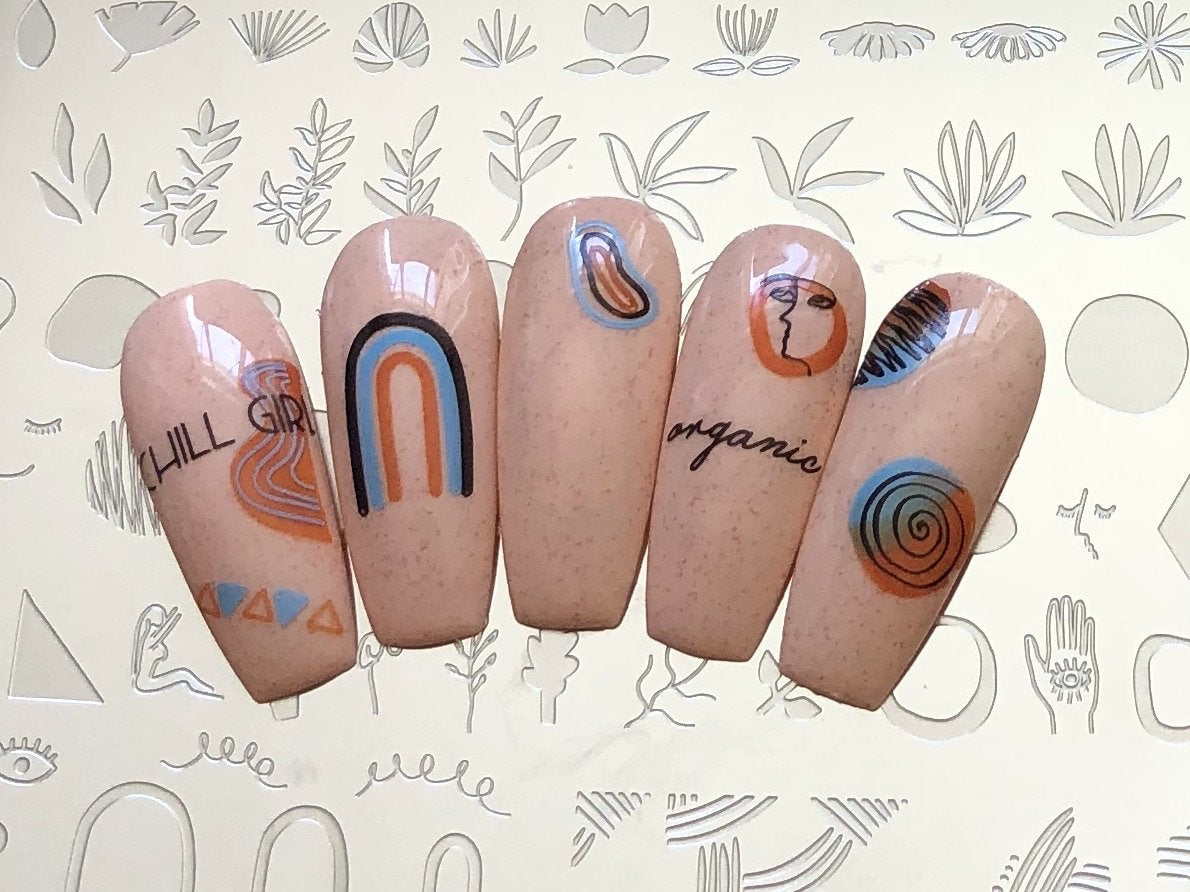 Mod Life Series - Minimalist (CjS-153) - Clear Jelly Stamping Plate