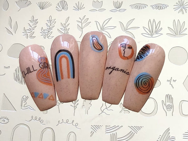 Mod Life Series - Minimalist (CjS-153) - Clear Jelly Stamping Plate