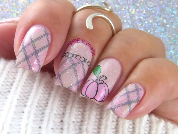 Patterned Pumpkins (CjS-220) - Clear Jelly Stamping Plate
