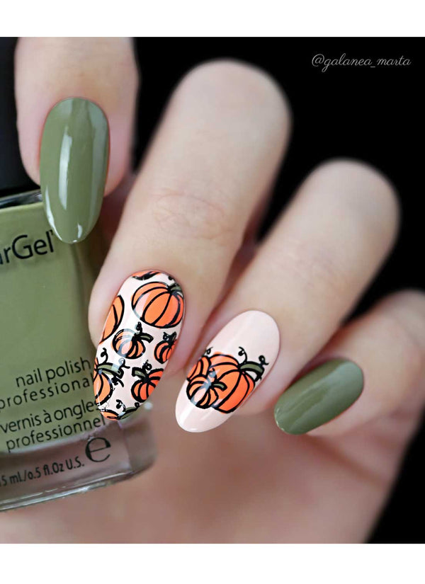 Hello Fall & Pumpkin Spice 2- Uber Chic Mini Stamping Plate