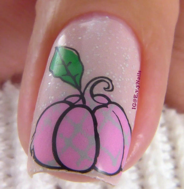 Patterned Pumpkins (CjS-220) - Clear Jelly Stamping Plate