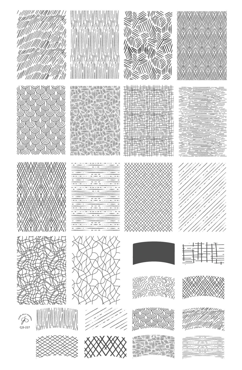 French-Textile - Collection 1 (CjS-227) Steel Nail Art Stamping Plate