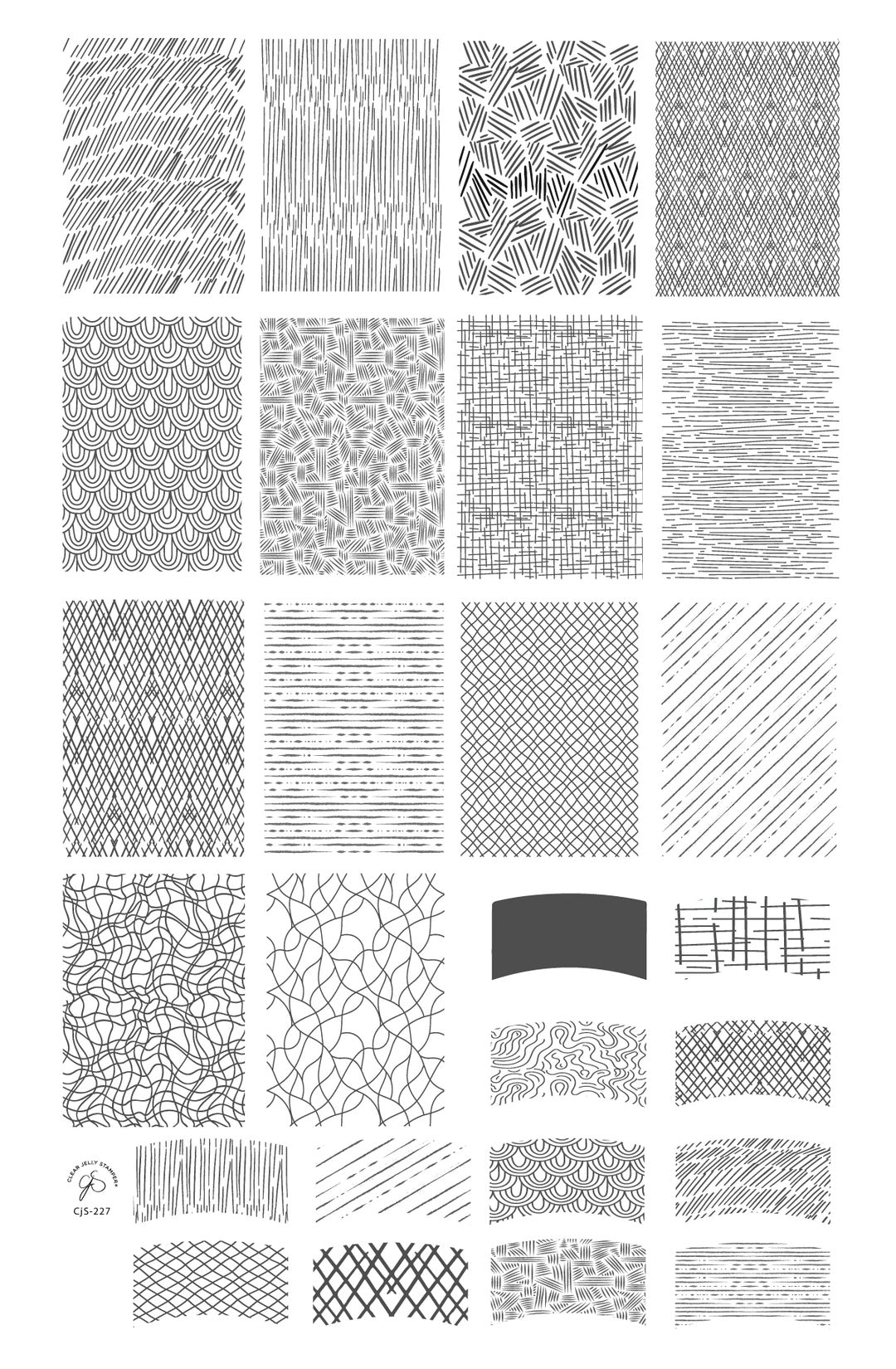 French-Textile - Collection 1 (CjS-227) Steel Nail Art Stamping Plate