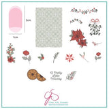 A Pretty Little Holiday (CjS C-33) - CJS Medium Stamping Plate