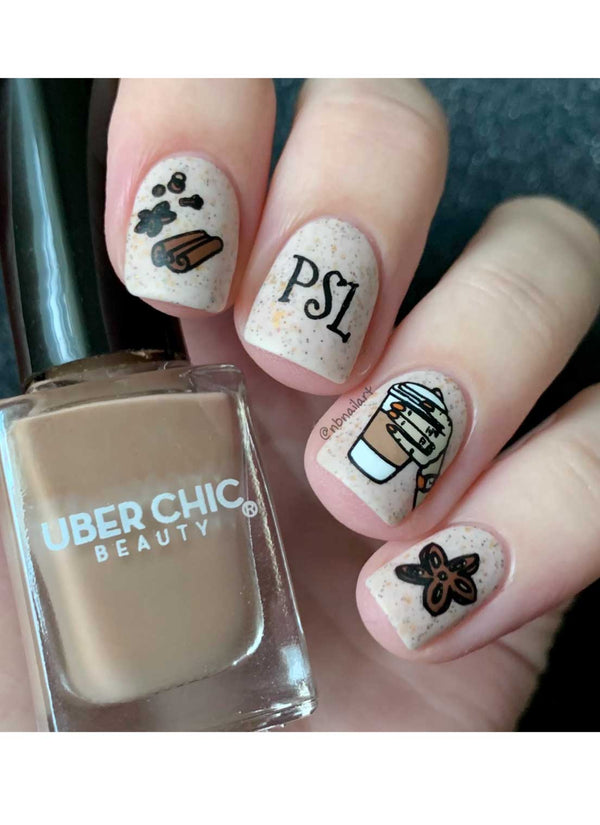 Hello Fall & Pumpkin Spice 2- Uber Chic Mini Stamping Plate