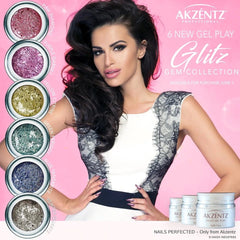 Mini Glitz Gem Collection- Akzentz Gel Play UV/LED