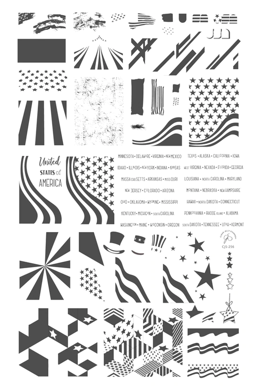United States of America (CjS-256) - Clear Jelly Stamping Plate Secondary image