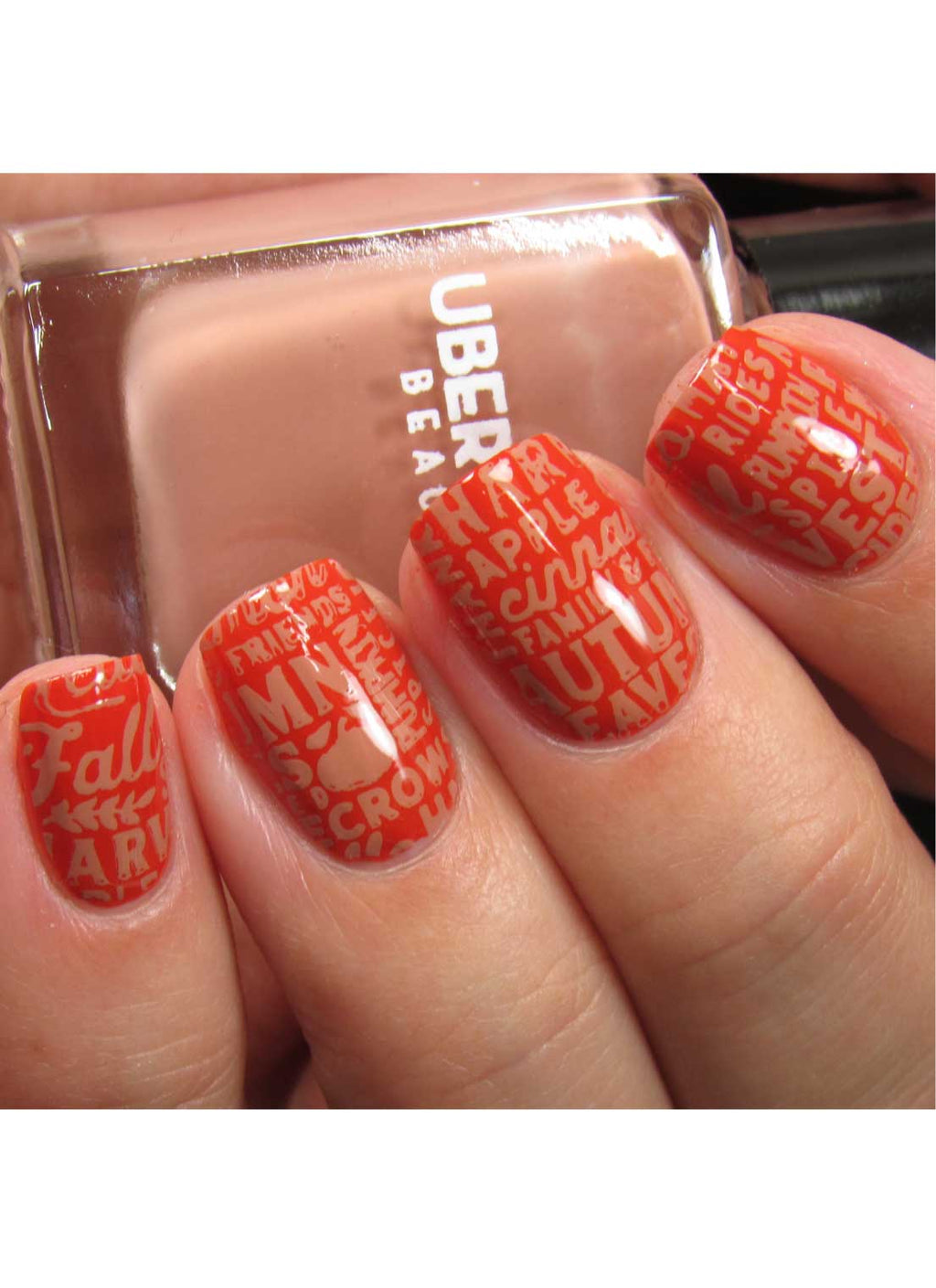 Hello Fall & Pumpkin Spice 2- Uber Chic Mini Stamping Plate