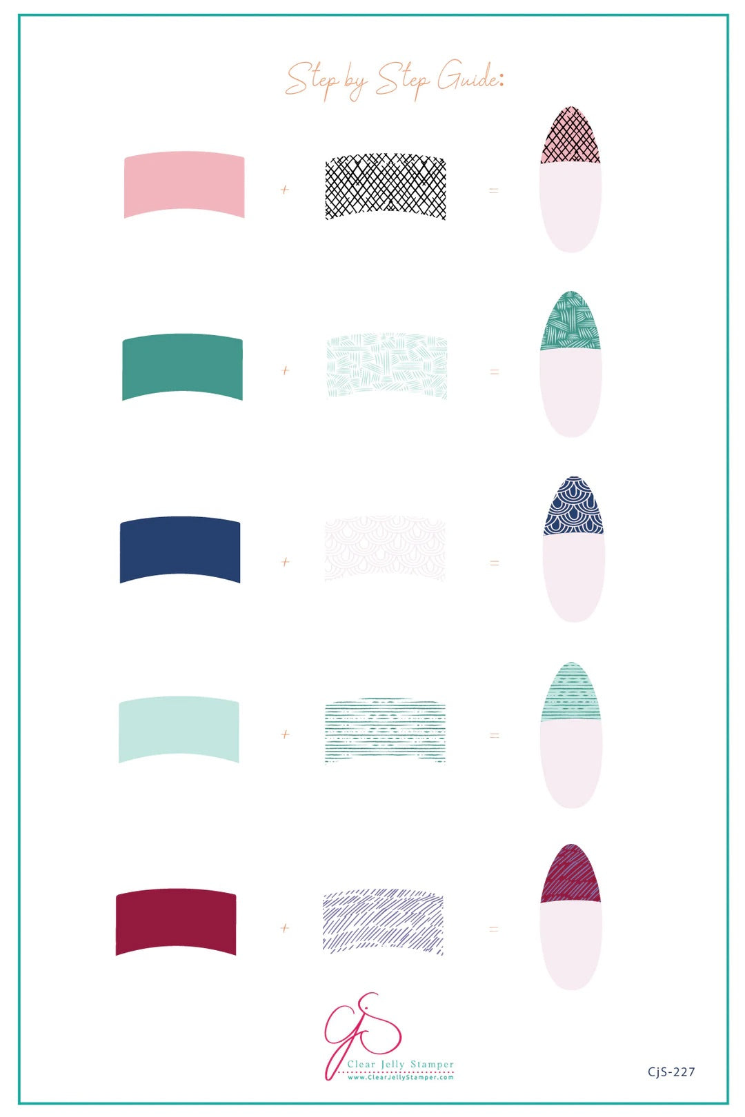 French-Textile - Collection 1 (CjS-227) Steel Nail Art Stamping Plate