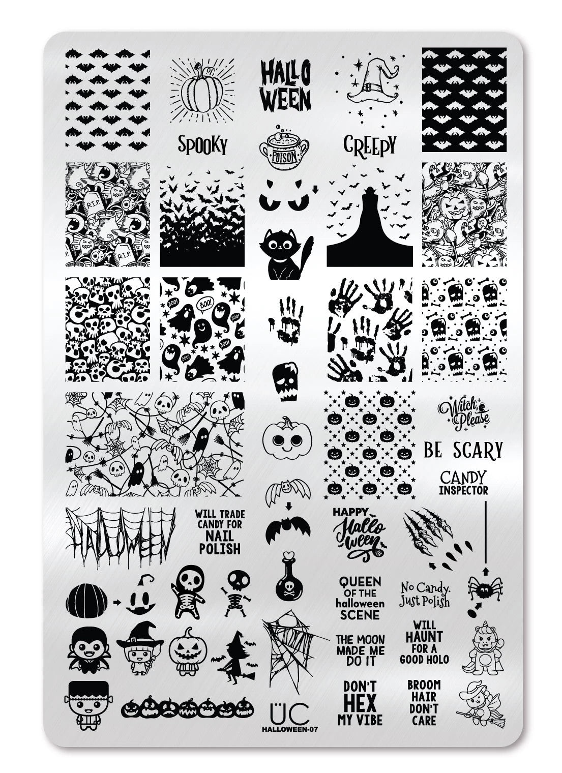Halloween 7 - Uber Chic Stamping Plate Main image