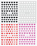 Pasties - Hearts! 4 color choices!