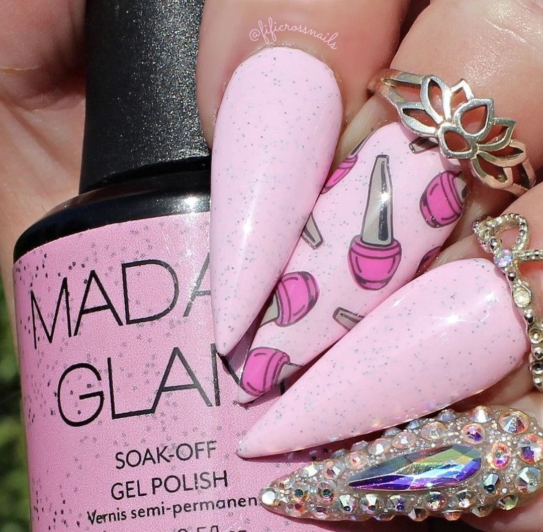 But First, NAILS (CjS-192)  - Medium Clear Jelly Stamping Plate