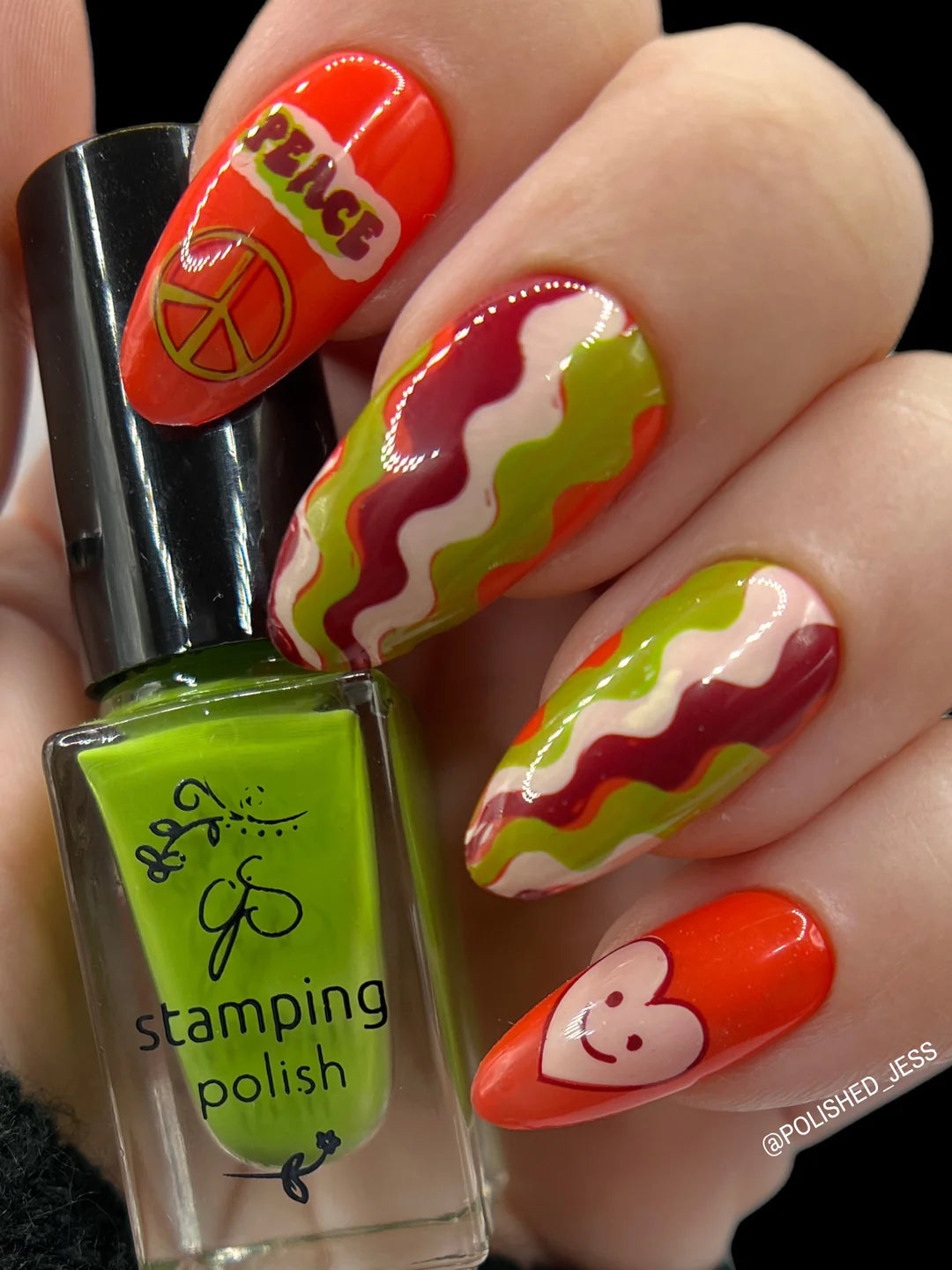 Hippie Revival (CjS 252) - Clear Jelly Stamping Plate