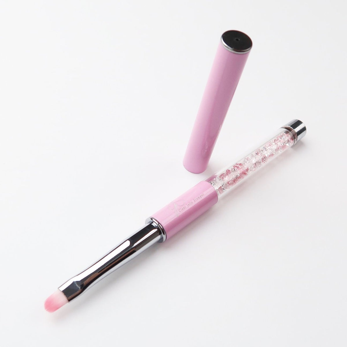 Pink Short Bristle Clean Up Brush Main image