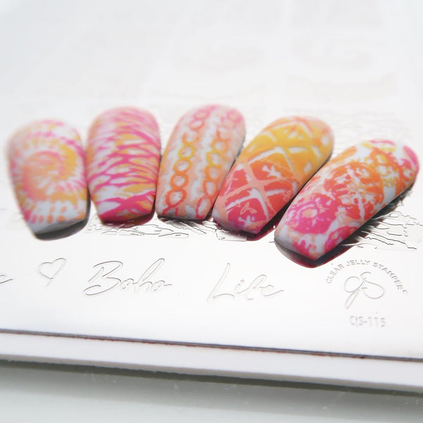 Boho Life (CjS 115) - Clear Jelly Stamping Plate