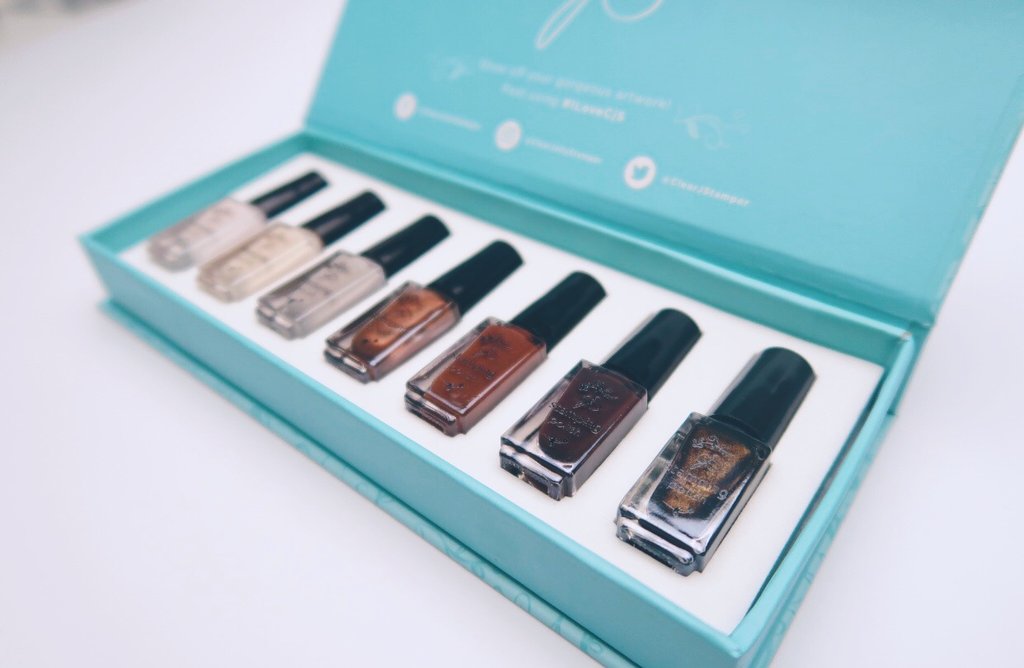 Coffee Stamping Polish Kit - Neutrals (7 Colors) Secondary image