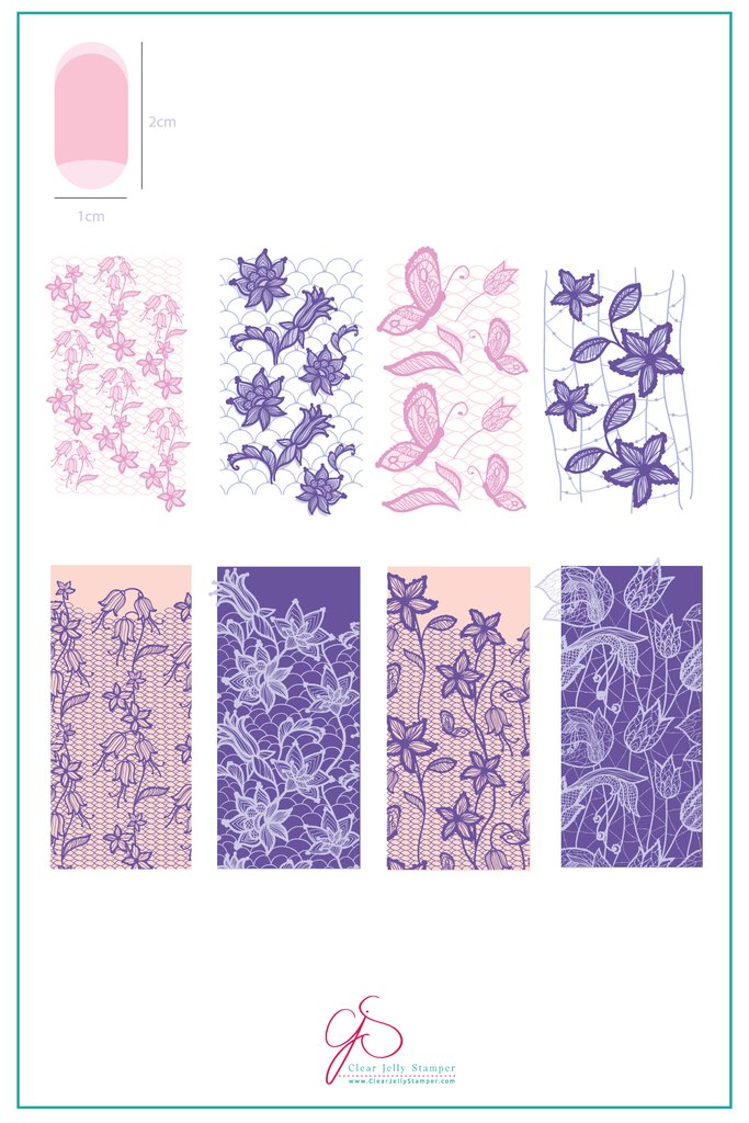 Feeling Lacy (CjS-51) - Clear Jelly Stamping Plate