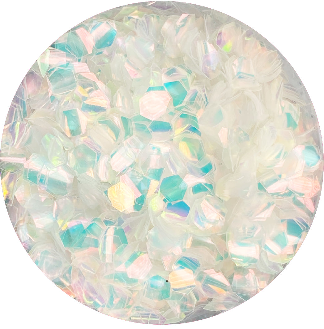 Large Scales Iridescent Confetti Glitter Main image