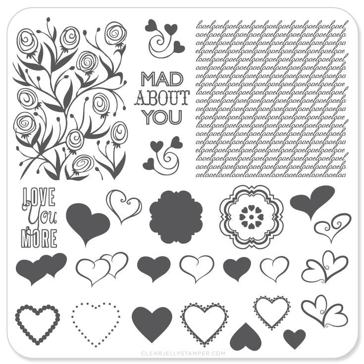 Layers of LoVe (CjS V-04) - CJS Small Stamping Plate Main image