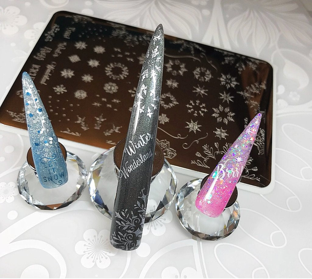 Let it Snow (CjSC-18) - Clear Jelly Stamping Plate