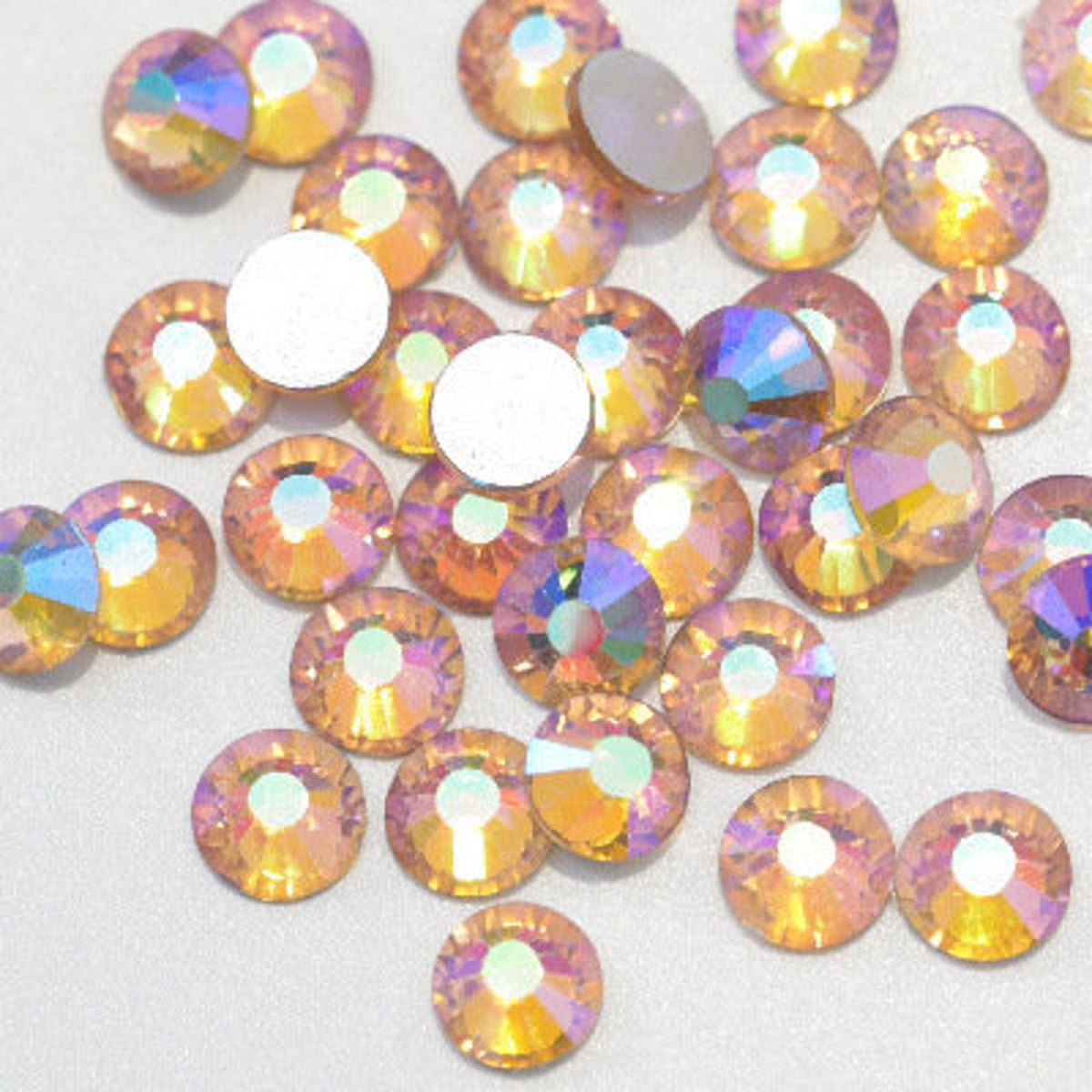 Pave Pack of Crystals - Swarovski® & Preciosa - Light Peach AB
