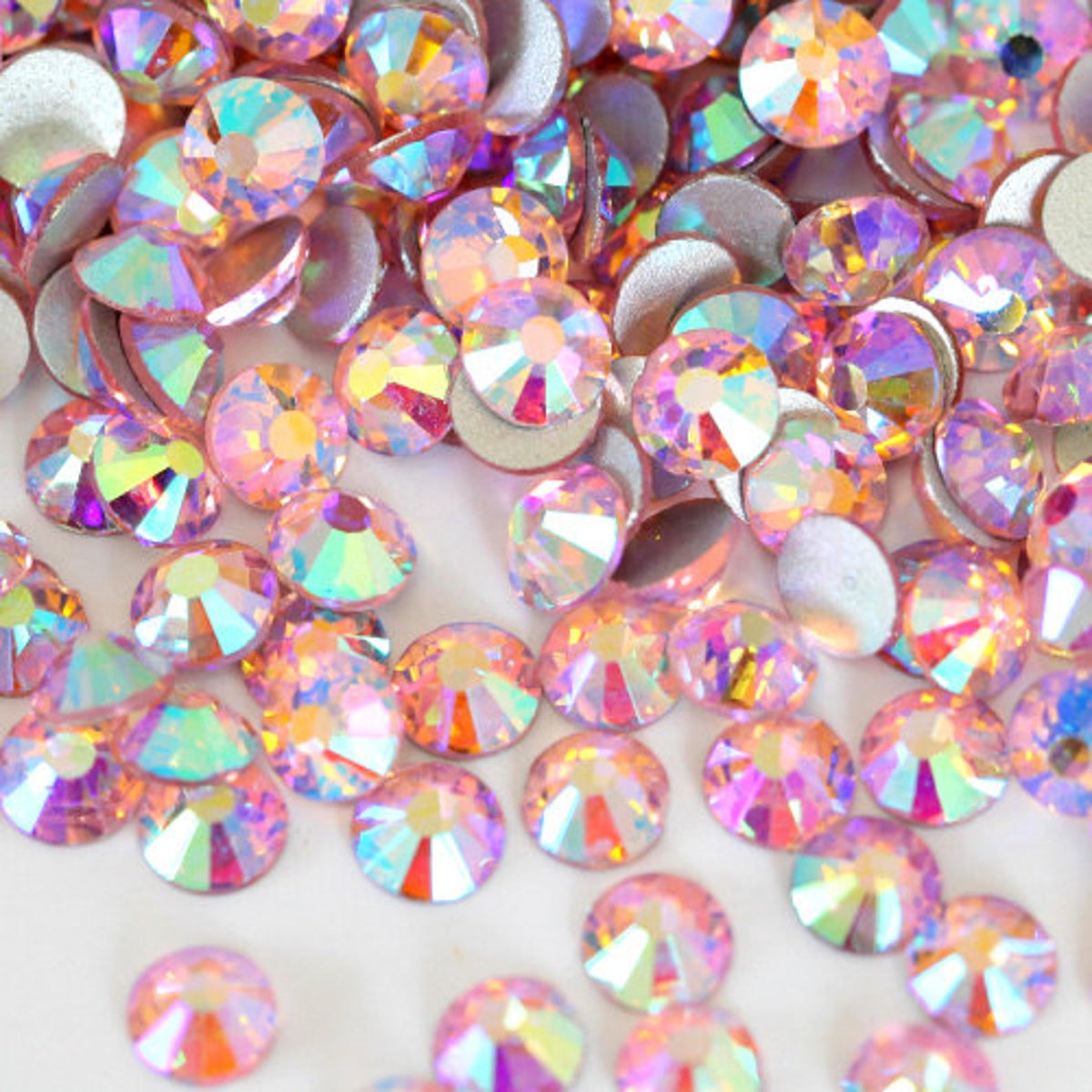 Pave Pack of Crystals - Swarovski® & Preciosa - Light Rose AB