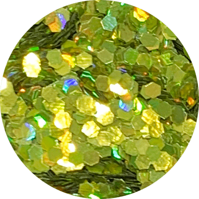 Hex Holographic Lime Glitter Main image