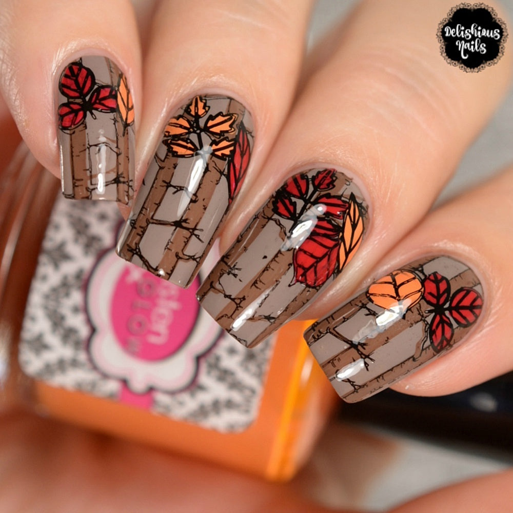 Lovely Leaves 3 - Uber Chic Stamping Plate