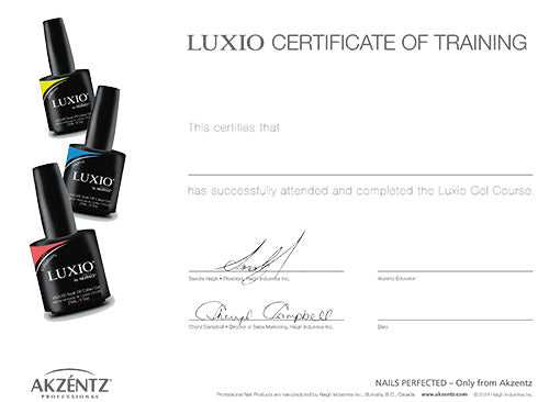 Luxio Certification Class - Bothell, WA - January 13, 2019