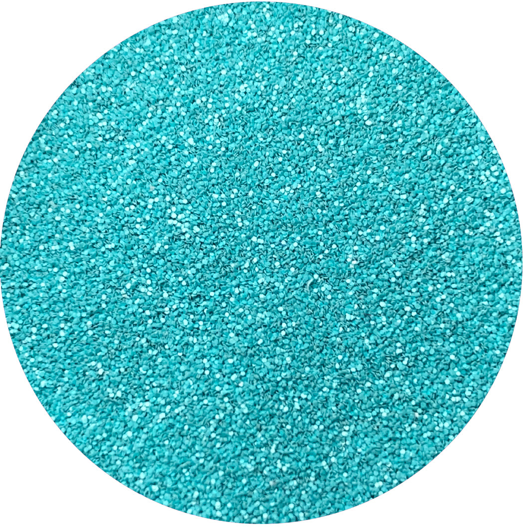 Brite Teal Matte Patent  Leather Glitter