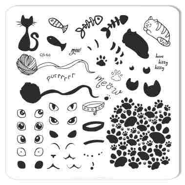 Meow (CjS-60) - CJS Small Stamping Plate Main image