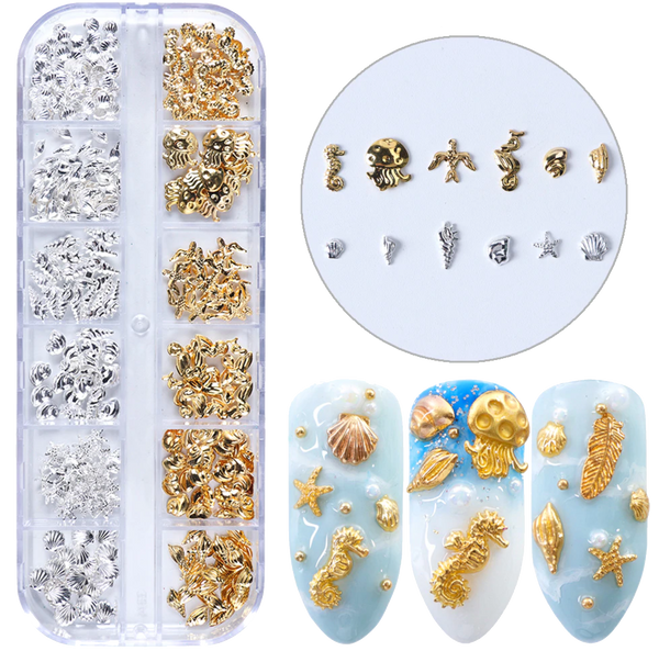 Beach Metal Embellishment case of 12 designs