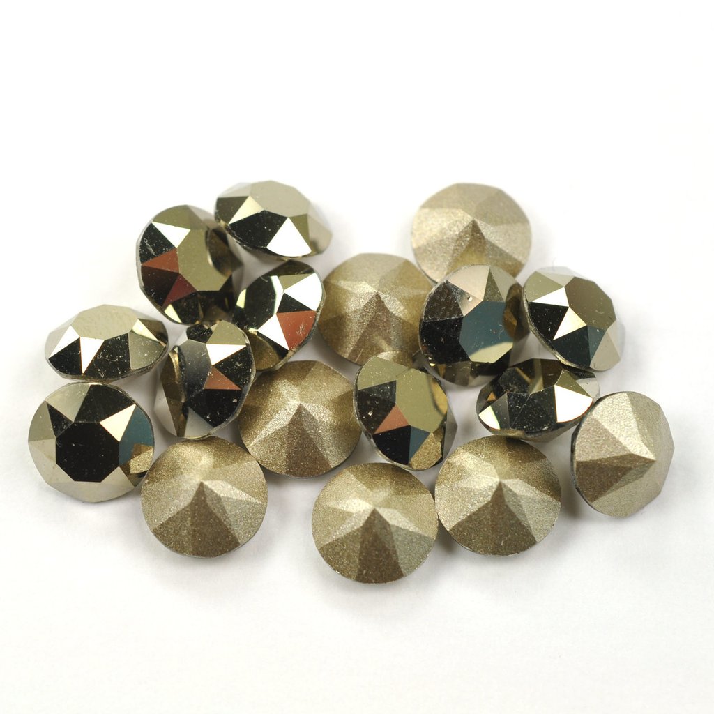 Pave Pack of Crystals - Swarovski® & Preciosa - Metallic Gold Main image