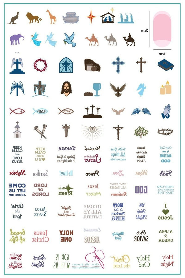 Hooked on Jesus! (CjSLC-14)  - Clear Jelly Stamping Plate