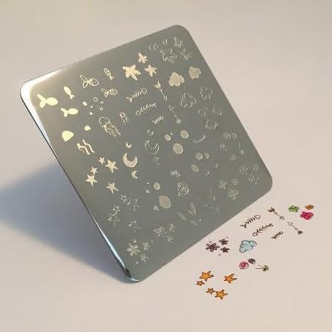 MINI Sea and Stars Doodle (CjS-17) - CJS Small Stamping Plate Secondary image
