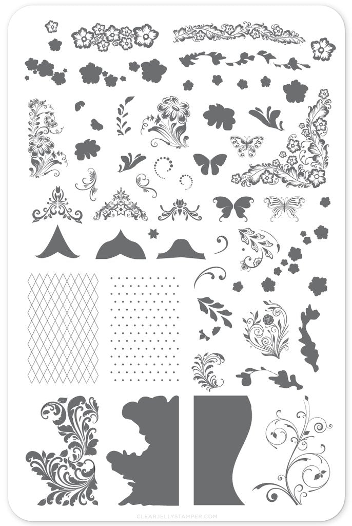 If it Ain’t Baroque, Don’t Fix It! (CjS-72) - Clear Jelly Stamping Plate Main image