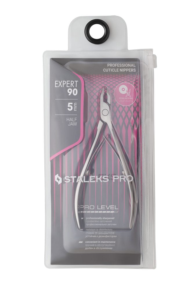 Staleks Pro EXPERT 90 Professional Cuticle Nippers - 5mm - NE-90-5