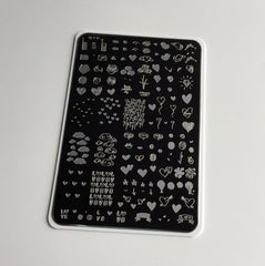 Never Ending LoVe  (CjS V-03)  - Clear Jelly Stamping Plate