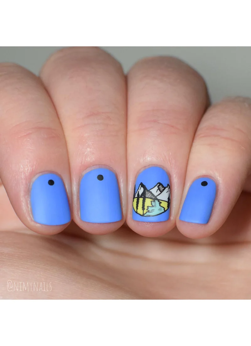 Modern Mountainscapes - Uber Chic Mini Stamping Plate