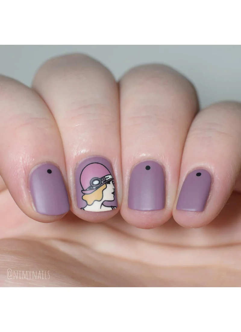 Art Deco Meets Art Nouveau Elements -  Uber Chic Stamping Plate Secondary image