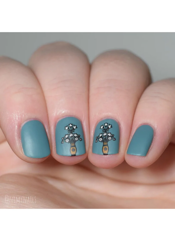 Art Deco Meets Art Nouveau Elements -  Uber Chic Stamping Plate